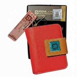 Stone Mountain Accessories Red and Gold Wallet